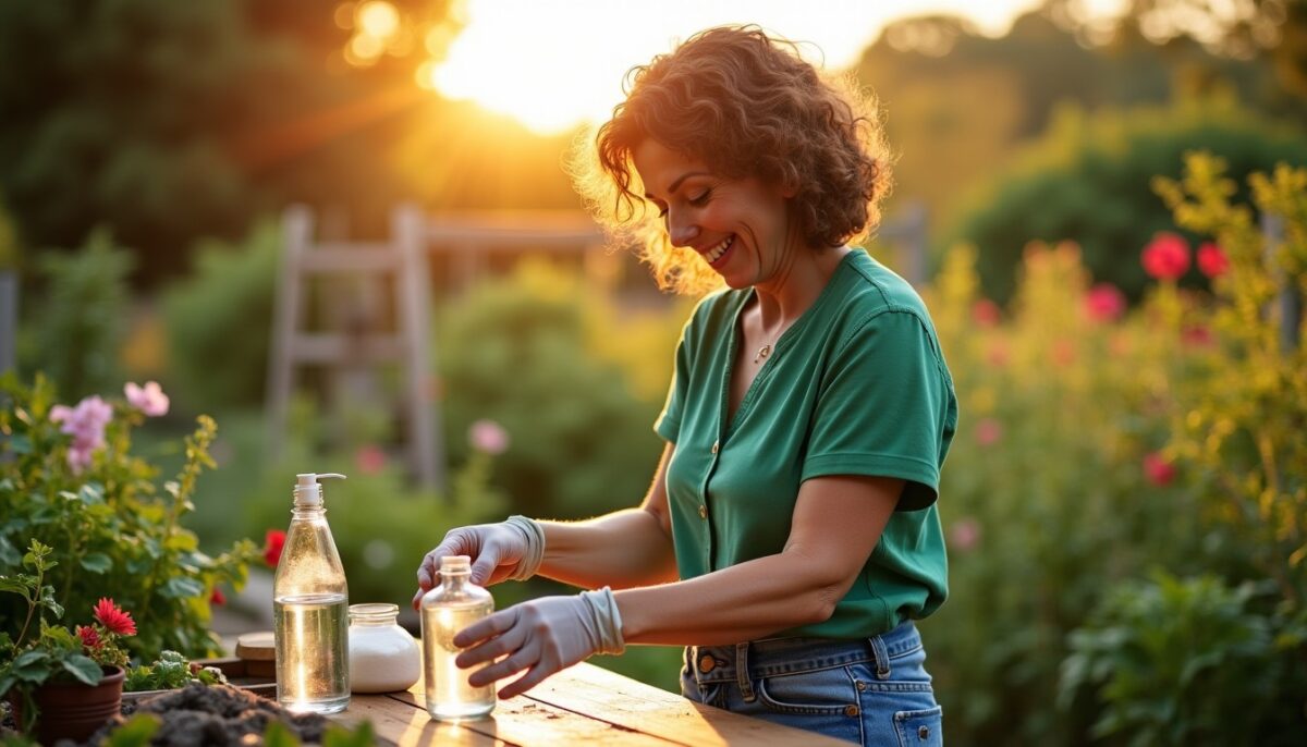 Désherbant écologique maison : les proportions idéales de vinaigre, sel et liquide vaisselle pour un jardin sans mauvaises herbes