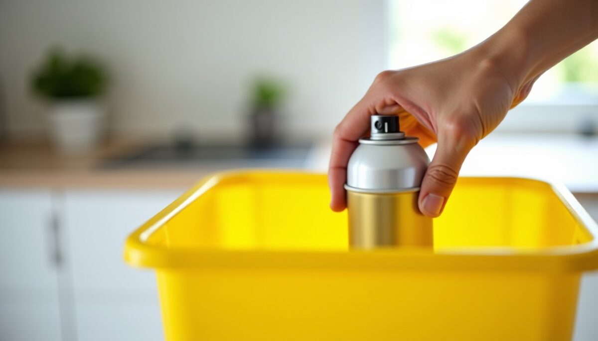 Peut-on recycler une bombe aérosol dans la poubelle jaune ?